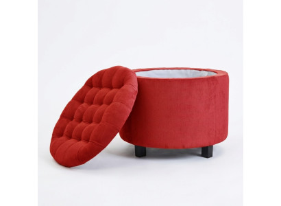 Taburete Reposapiés Otomano Reposapiés Puf de asiento Sala de estar Diseñador Solano