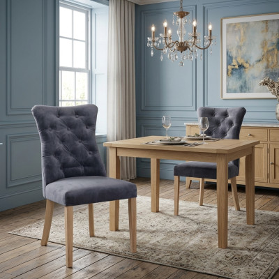 Silla de diseño Chesterfield sillón tapizado sillas comedor nuevas Ashley para hostelería.