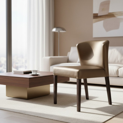 Diseño del salón del club, silla del comedor, respaldo de descanso relajante, asiento tapizado nuevo, sillas, sillón, confort.