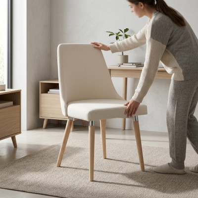 Silla de diseñador de lujo sillón tapizado sillas butaca sala de estar comedor nueva