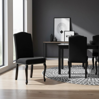 Silla de diseño Lujo Chesterfield Sillones Tapizados Silla de salón Comedor