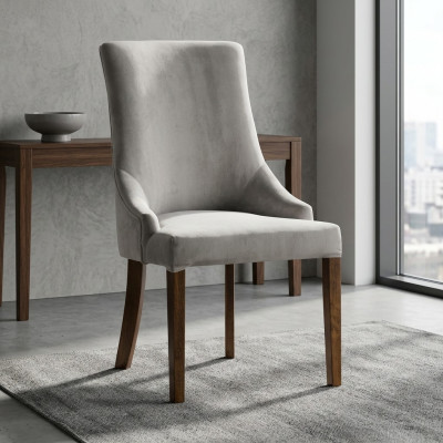 Silla de diseñador Lujo Sillón Tapizado Sillas Butaca Sala de estar Comedor Nuevo