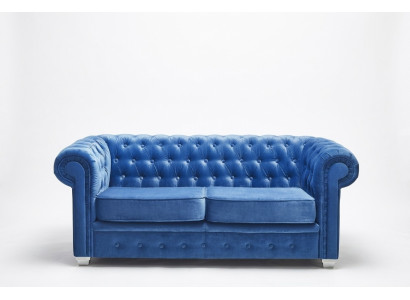 Diseño Chesterfield Lujo Sofá de tela de sofá de cuero de la guarnición #H3