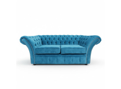 Sofá Chesterfield Chesterfield Sofás clásicos de 2 plazas de cuero y tela Winchester