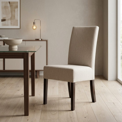 Silla de diseñador, silla de lujo tapizada para sala de estar y comedor.