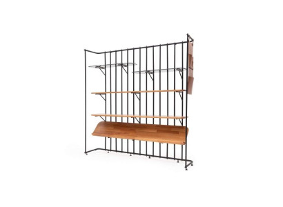Stilvoll Regal für Bücher Braun Farbe Modern möbel für Wohnzimmer