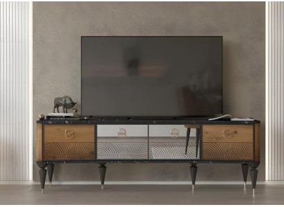 Sideboard RTV Lowboard TV Ständer Holz Tisch Wohnzimmer