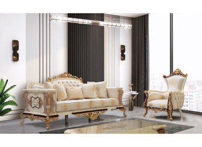 Sofagarnitur 3+1 Sitz Couchtisch Chesterfield Sofa Sessel Luxus 2tlg Sofort