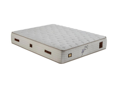 Weiße Komfortmatratze aus Textil für Schlafzimmer