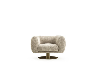 Sessel 1 Sitzer Wohnzimmer Moderne Design Elegantes Möbel Grau Luxus