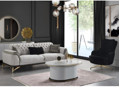 Sofalandschaft Polstermöbel Couchmöbel Sofa Wohnzimmer Couch Sofagarnitur 3+1