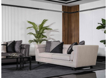 Sofa Couch Stoff Polster Hochwertig Sofas Couchen Wohnzimmer Design 3 Sitzer