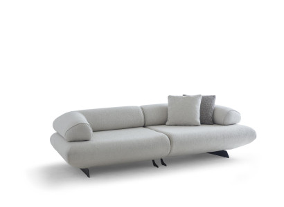 Weißes Wohnzimmer Sofa Luxuriöse Sitzcouch Edle Möbel Polstersofa