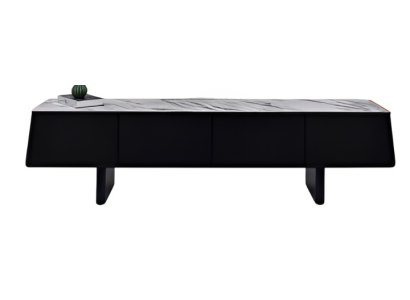Schwarz-weißer Sideboard Holz-Sideboard Möbel für Esszimmer und Wohnzimmer